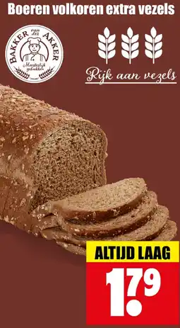Dirk Boeren volkoren extra vezels aanbieding
