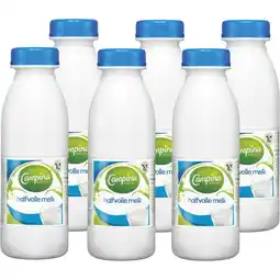 Jumbo Campina Halfvolle Melk 6 x 500 ml Fles Multipack aanbieding