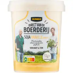 Jumbo Jumbo Direct van de Boerderij Soja Vanillesmaak Plantaardig Alternatief 400 g aanbieding