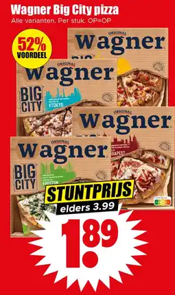 Dirk Wagner Big City pizza aanbieding