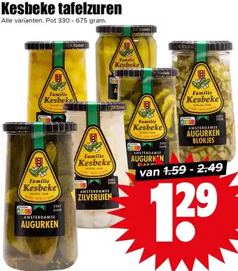 Dirk Kesbeke tafelzuren aanbieding