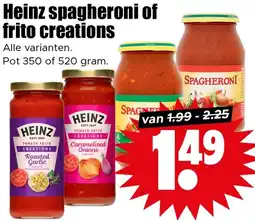 Dirk Heinz spagheroni of frito creations aanbieding
