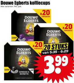 Dirk Douwe Egberts koffiecups aanbieding