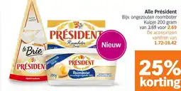 Albert Heijn Alle Président aanbieding