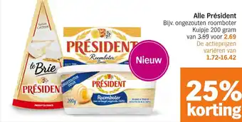 Albert Heijn Alle Président aanbieding