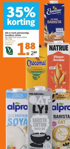 Albert Heijn Alle A-merk plantaardige houdbare drinks aanbieding