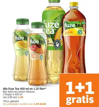 Albert Heijn Alle Fuze Tea aanbieding