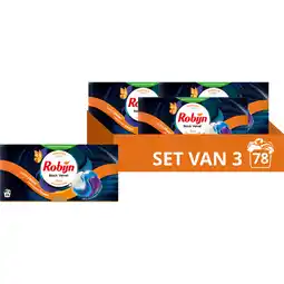 Jumbo Robijn Classics 3-in-1 Wascapsules Black Velvet 3 x 26 wasbeurten aanbieding
