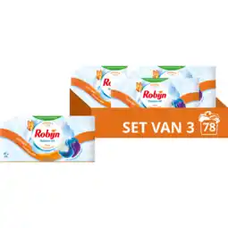 Jumbo Robijn Classics 3-in-1 Wascapsules Stralend Wit - 3 x 26 wasbeurten aanbieding