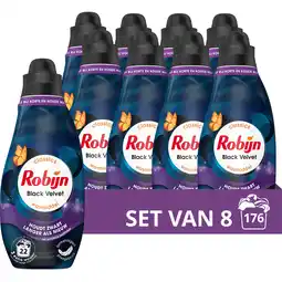 Jumbo Robijn Klein & Krachtig Wasmiddel Zwart - 8 x 665ML aanbieding