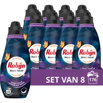 Jumbo Robijn Klein & Krachtig Wasmiddel Zwart - 8 x 665ML aanbieding