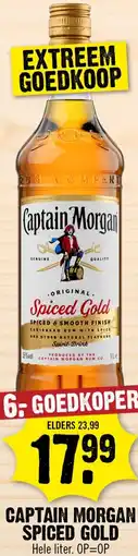 Dirk Captain Morgan Spiced Gold aanbieding