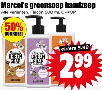 Dirk Marcel's greensoap handzeep aanbieding