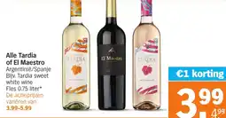 Albert Heijn Alle Tardia of El Maestro aanbieding