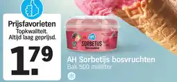 Albert Heijn AH Sorbetijs bosvruchten aanbieding