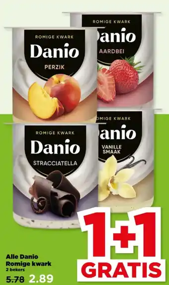 PLUS Alle Danio Romige kwark aanbieding
