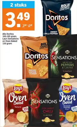Albert Heijn Alle Doritos , Lay's Sensations en Oven Baked aanbieding