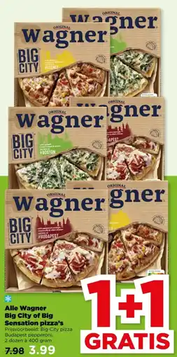 PLUS Alle Wagner Big City of Big Sensation pizza's aanbieding