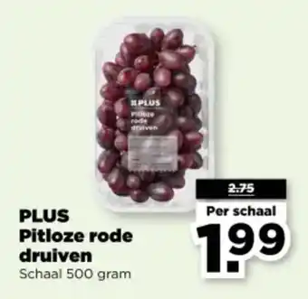 PLUS PLUS Pitloze rode druiven aanbieding