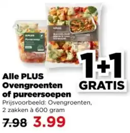 PLUS Alle PLUS Ovengroenten of pureersoepen aanbieding