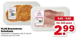 PLUS PLUS Boerentrots Schnitzels aanbieding
