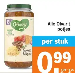 Albert Heijn Alle Olvarit potjes aanbieding
