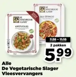 PLUS Alle De Vegetarische Slager Vleesvervangers aanbieding