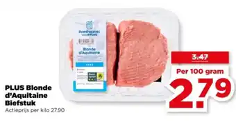 PLUS PLUS Blonde d'Aquitaine Biefstuk aanbieding
