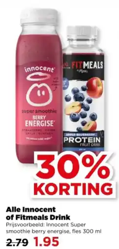 PLUS Alle Innocent of Fitmeals Drink aanbieding
