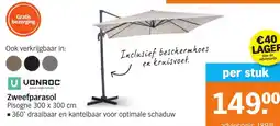 Albert Heijn Vonroc Zweefparasol aanbieding