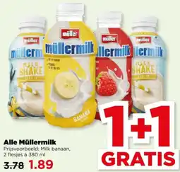 PLUS Alle Müllermilk aanbieding