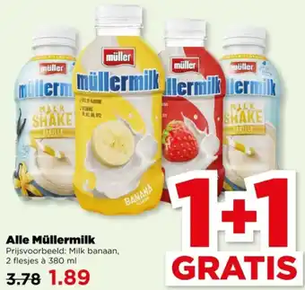 PLUS Alle Müllermilk aanbieding