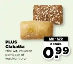 PLUS PLUS Ciabatta aanbieding