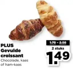 PLUS PLUS Gevulde croissant aanbieding