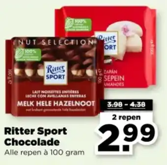 PLUS Ritter Sport Chocolade aanbieding