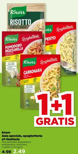 PLUS Knorr Asia specials, spaghetteria of risotteria aanbieding