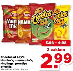 PLUS Cheetos of Lay's Hamka's, mama mia's, ringlings, pomtips of grills aanbieding