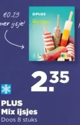 PLUS PLUS Mix ijsjes aanbieding