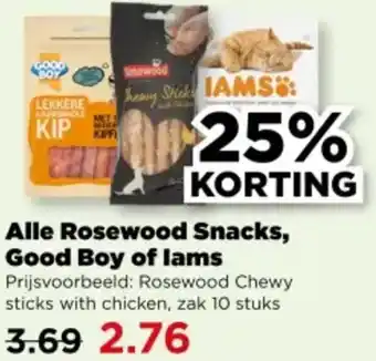 PLUS Alle Rosewood Snacks, Good Boy of lams aanbieding