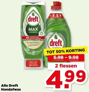 PLUS Alle Dreft Handafwas aanbieding