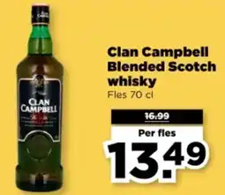 PLUS Clan Campbell Blended Scotch whisky aanbieding