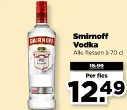 PLUS Smirnoff Vodka aanbieding