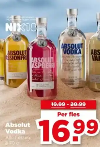 PLUS Absolut Vodka aanbieding