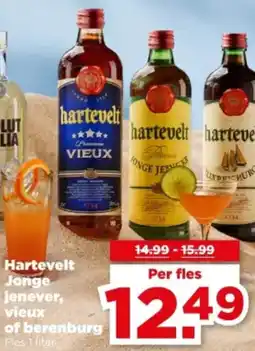 PLUS Hartevelt Jonge jenever, vieux of berenburg aanbieding