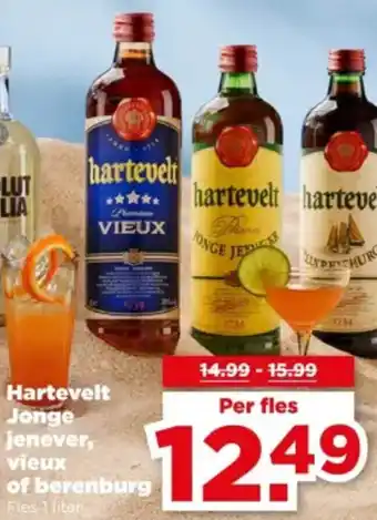 PLUS Hartevelt Jonge jenever, vieux of berenburg aanbieding