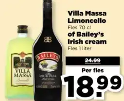 PLUS Villa Massa Limoncello of Bailey's Irish cream aanbieding