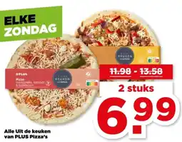 PLUS Alle Uit de keuken van PLUS Pizza's aanbieding