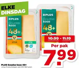 PLUS PLUS Goudse kaas 48+ aanbieding