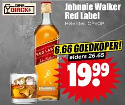 Dirk Johnnie Walker Red Label aanbieding