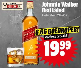 Dirk Johnnie Walker Red Label aanbieding